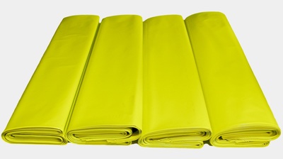 Worki foliowe na KORĘ 60 L regranulat żółty 420x800 mm